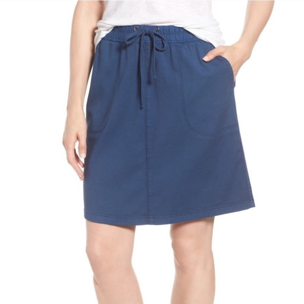 NIC+ZOE Navy Open Road Skirt